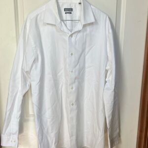 Kenneth Cole Reaction Men's White Long-Sleeve Button-Up Shirt